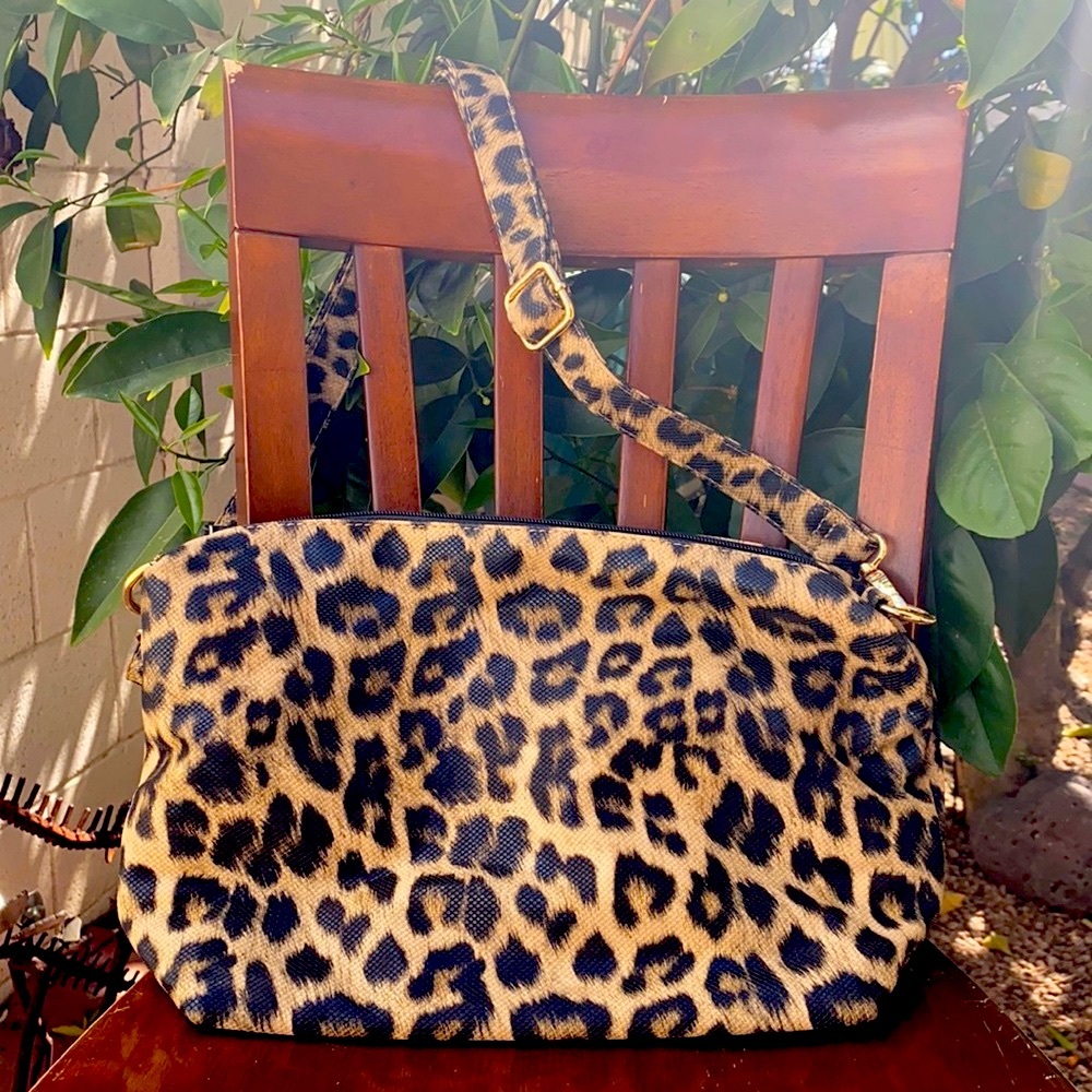 Imoshion Faux Snakeskin Leopard Cross Body Bag